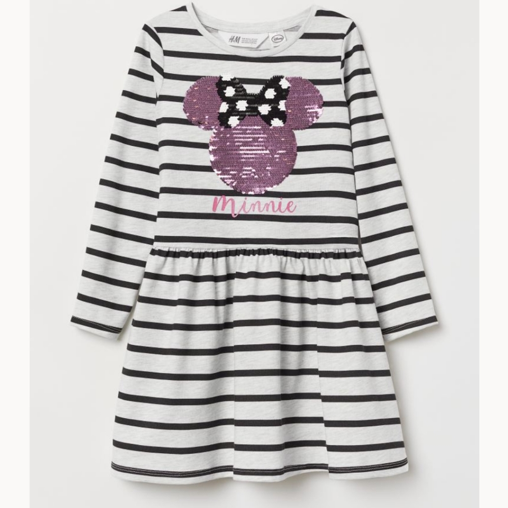 H&M x Disney Minnie Striped Dress